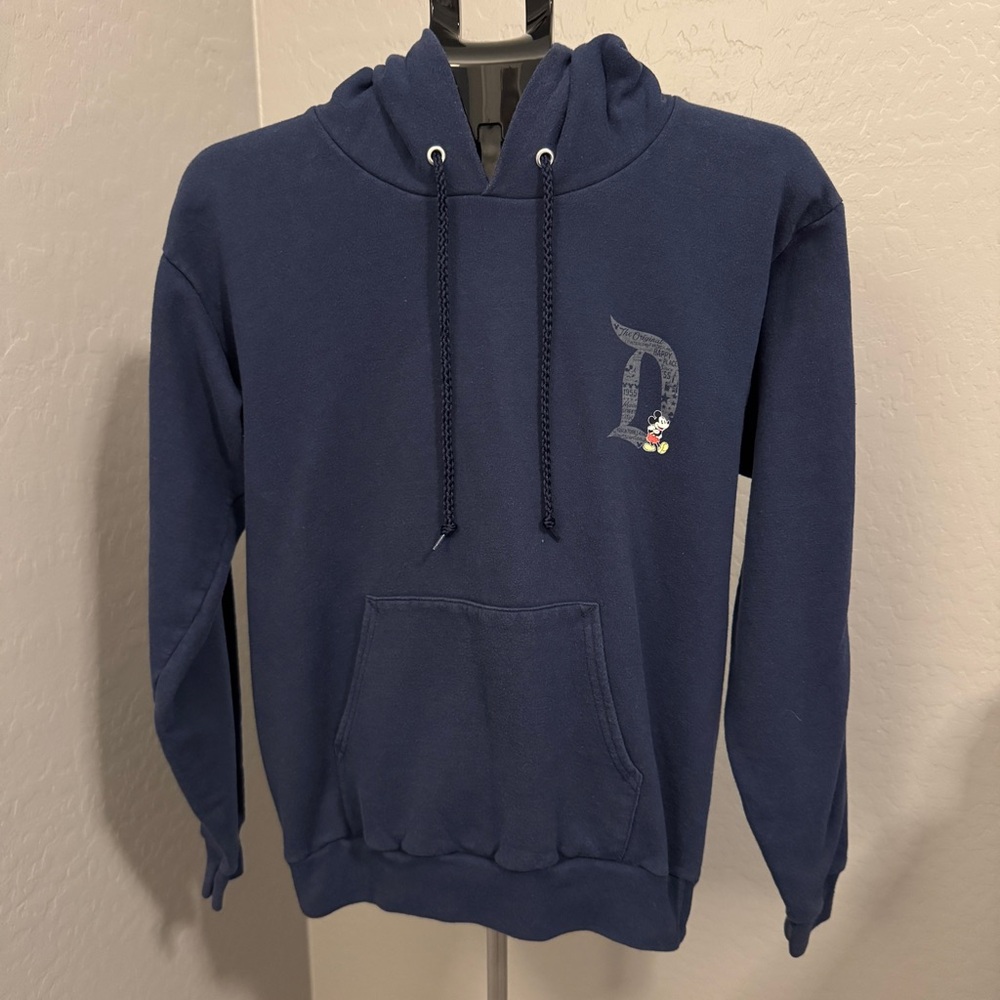 Disneyland Mickey Mouse Hoodie Navy Disney Parks- Small
